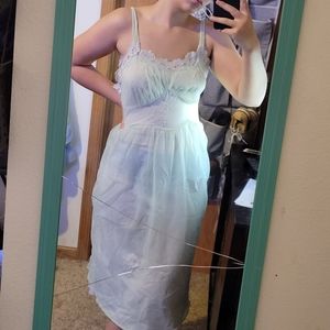 Green fairy Vintage slip dress